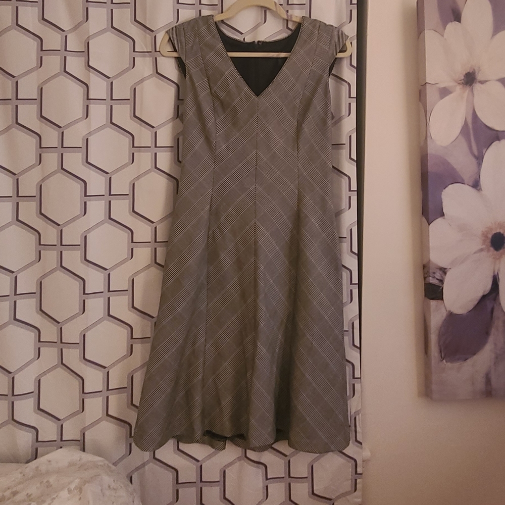 WHBM Plaid A-Line dress